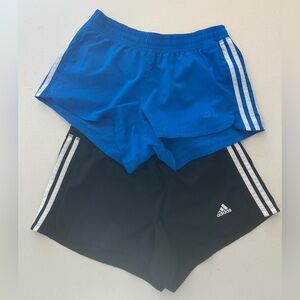 adidas Pacer Running Shorts in Blue & Black